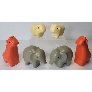 6 Little Tikes Toddler Tots Noah's Ark Animals Vintage 1990s Giraffe Sheep